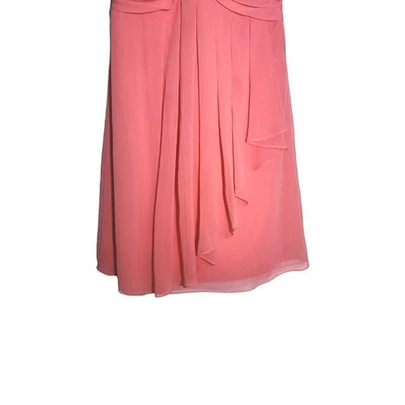 DAVID'S BRIDAL Coral Reef  Crinkle Chiffon Dress - Picture 8 of 10